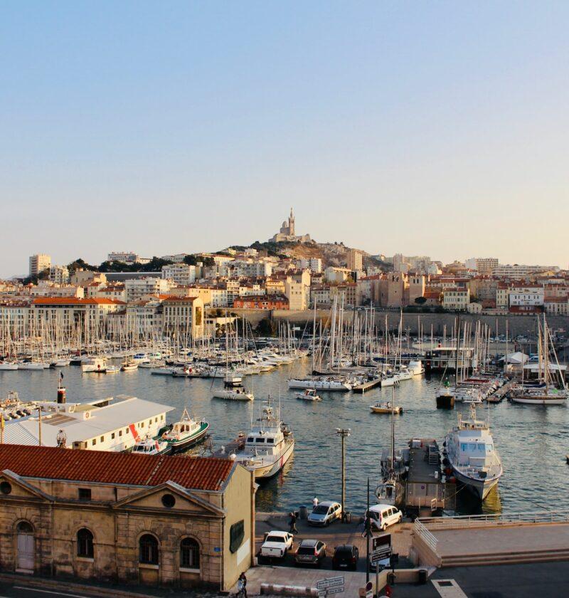 alter Hafen der Stadt Marseille in Frankreich